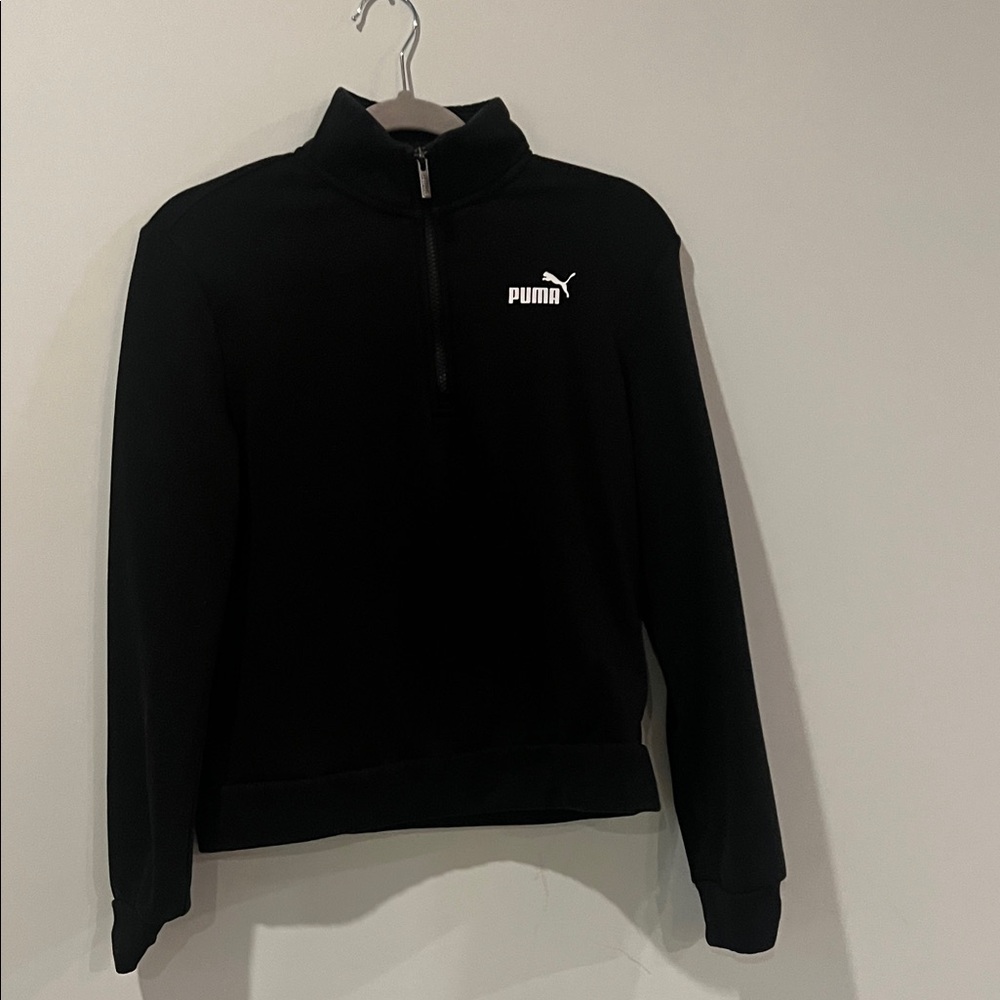 Puma women's Black Zip-Up Sweater